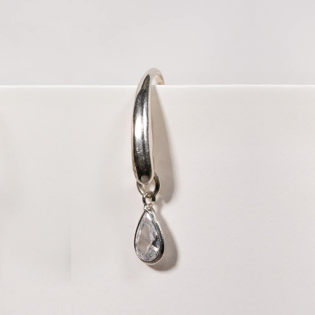 עגילי טיפה זירקון