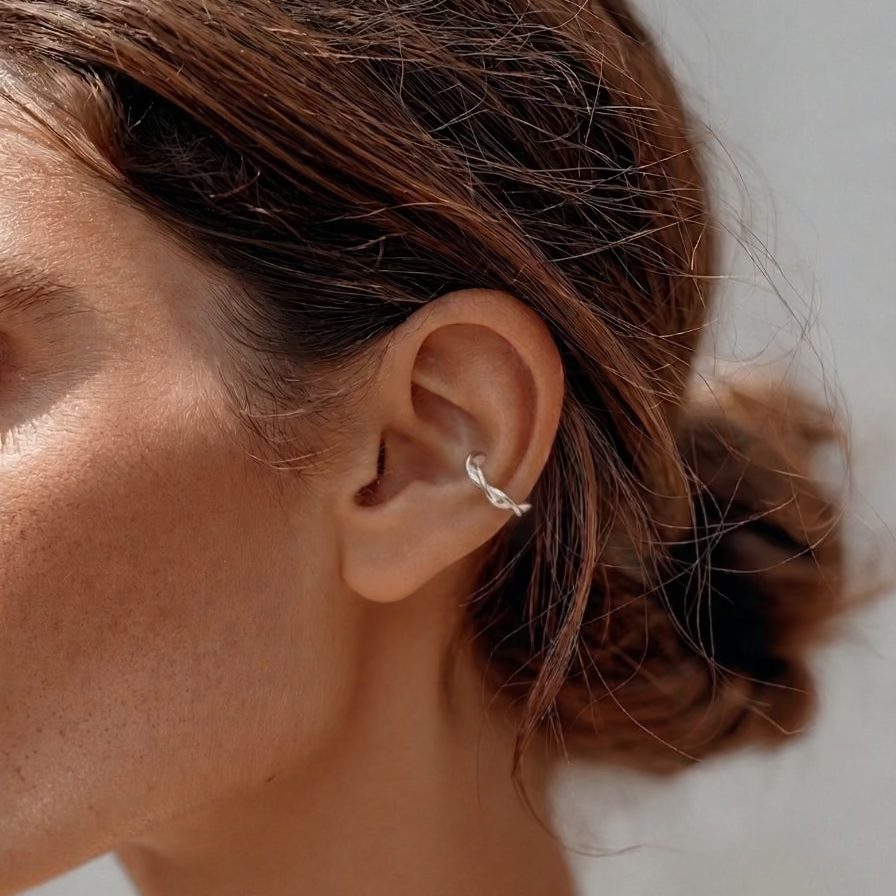 הליקס ללא חור טוויסט twist ear cuff